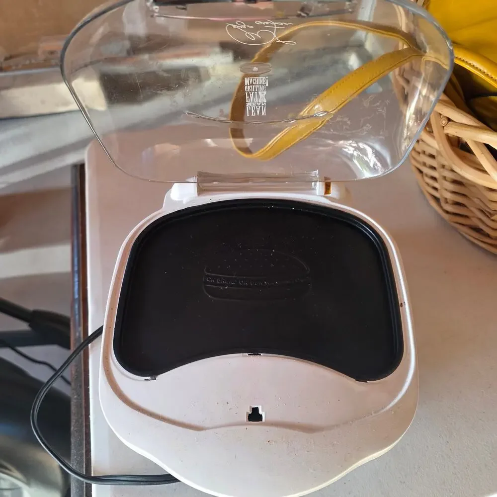 George Foreman Lean Mean Fat Reducing Grilling Machine GR18BWC Silver Bun Warmer